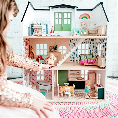 Bright And Colorful Diy Dollhouse Makeover Diy Kids