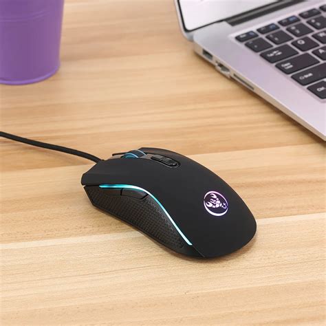 Desktop A869 Led 7 Colors Light Mouse Wired Glowing Game Optical