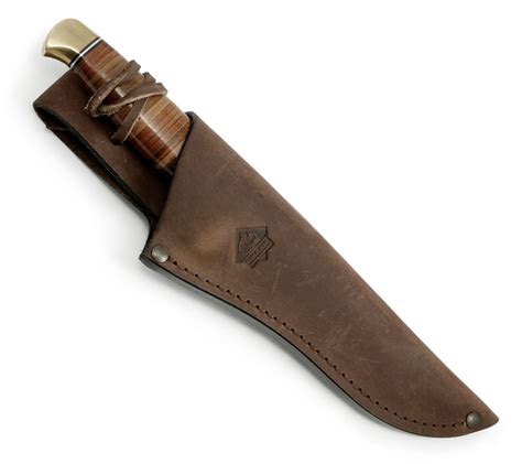 Buy Puma Sgb Buffalo Hunter Stacked Leatrher Fixed Blade Knife Leather