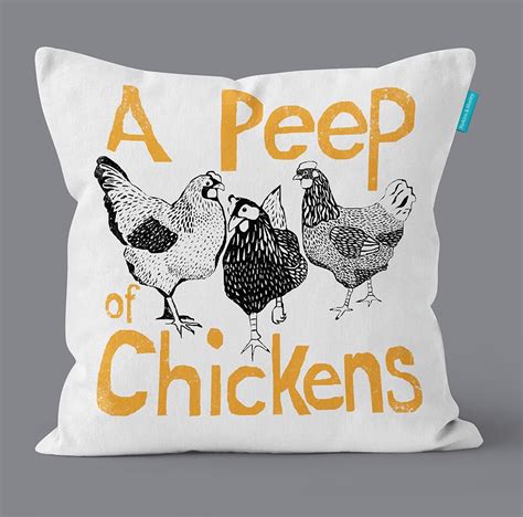 Peep Of Chickens Cushion Perkins And Morley Designs
