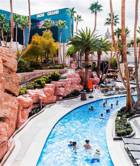 mgm grand pool lazy river cabanas hours and prices
