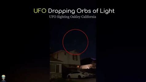 Unexplained Phenomenon Orange Ufo Drops Strange Light Orbs In Oakley