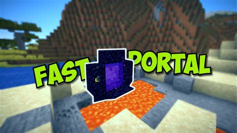 Ignite the portal and you are ready to go to the nether! How to Make FAST NETHER PORTALS [Speedrun Nether Portal ...