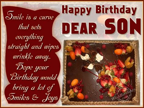 Need some good birthday messages to send to your son, find them right here. Happy Birthday Son Facebook Quotes. QuotesGram