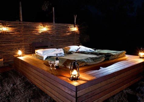 For That Romantic Evening Outdoor Bedroom Outdoor Beds Outdoor Bed