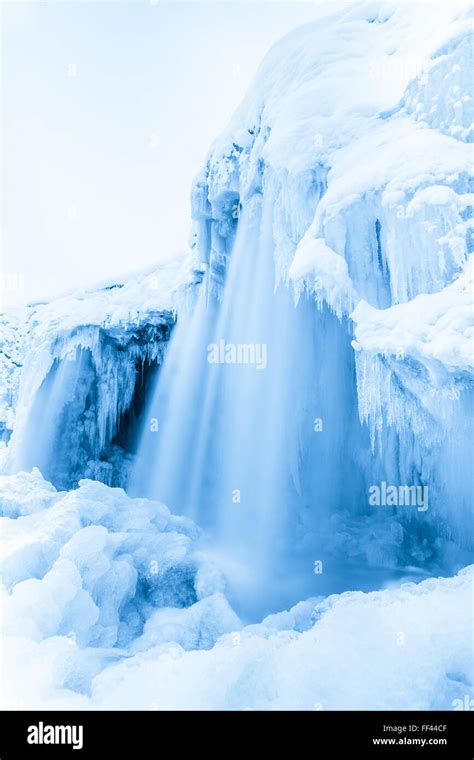Frozen Waterfall Jagala Estonia Stock Photo Alamy