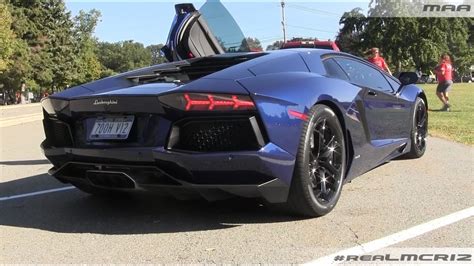 Dark Blue Lamborghini Aventador Lp 700 4 Youtube