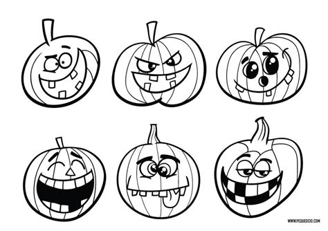 15 Dibujos De Calabazas De Halloween Para Colorear Pequeocio