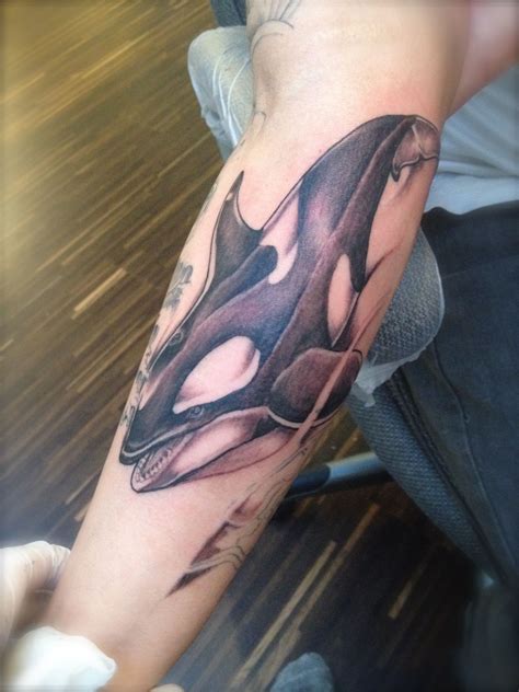 Freehand Killer Whale Tattoo Killer Whale Tattoo Whale Tattoos Tattoos