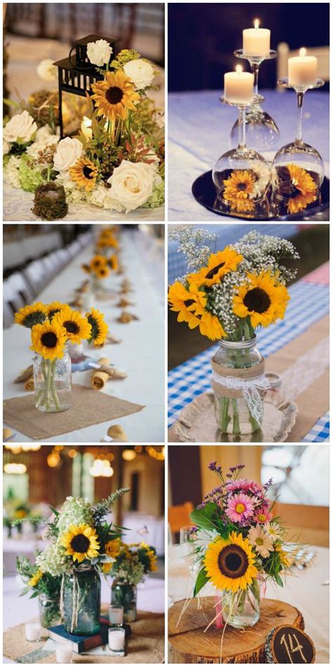 47 Sunflower Wedding Ideas For 2016 Sunflower Wedding Centerpieces