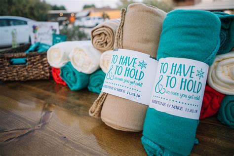 Personalized Blanket Wedding Favors