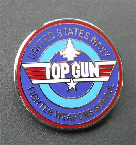 Top Gun Fighter Weapons School Lapel Pin Badge 1 Inch Us Navy Usn
