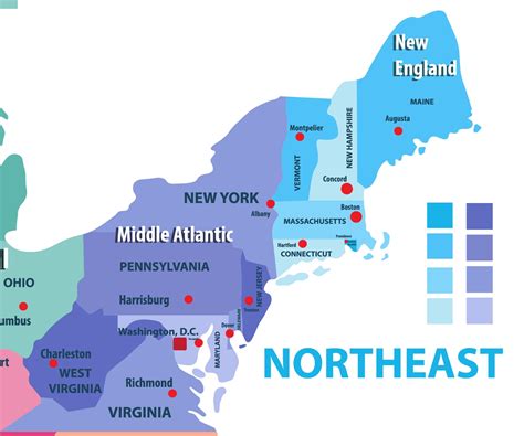 Northeastern Usa Map