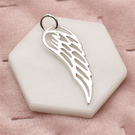 Sterling Silver Angel Wing Charm Hurleyburley