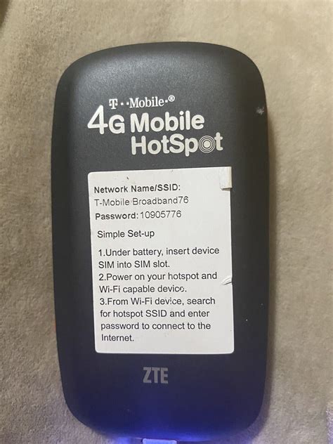 Tmobile 4G Mobile Hotspot ZTE MF61 EBay