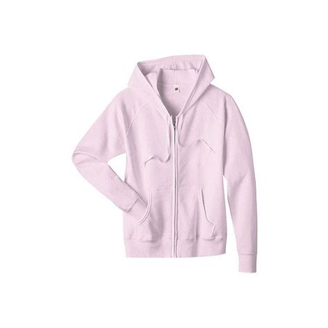 Womens Hanes Comfortblend Full Zip Hoodie Pale Pink Sweatshirts 30