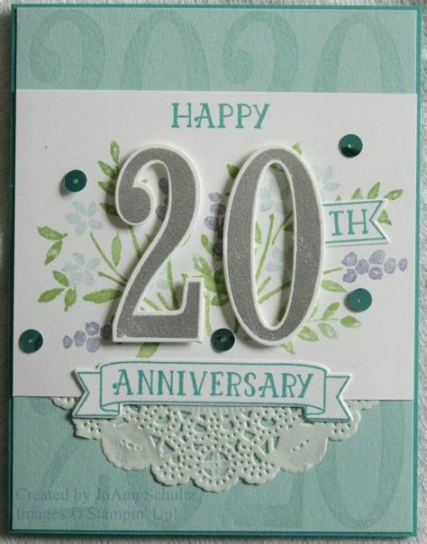 Happy 20th Wedding Anniversary Cards Jenniemarieweddings