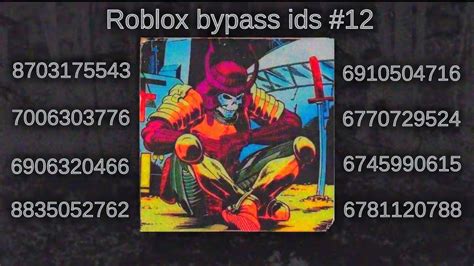 Roblox Bypass Ids 12 Youtube