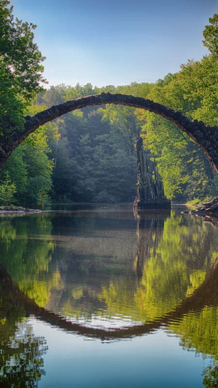 Nature Pictures For Bridge Reflection On Water Wallpaper Download Mobcup