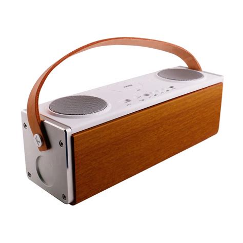 Bluetooth Speaker Un22 Wooden Mobile Wireless Bluetooth Stereo Speaker