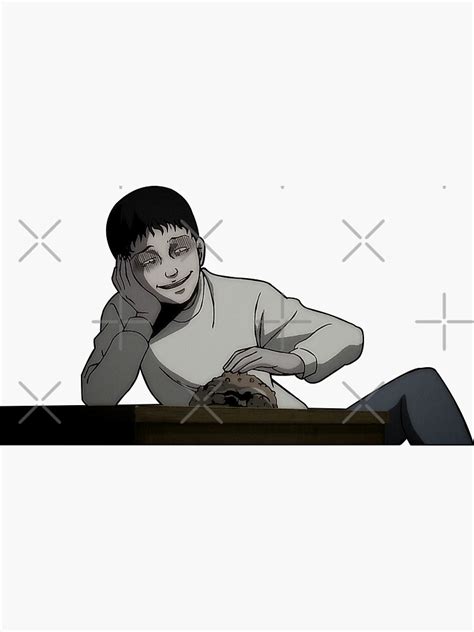 Souichi From Anime Junji Ito Collection Sticker By Monsef212 Redbubble