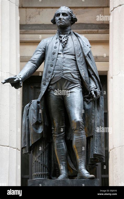 Statue Of George Washington In 1882 By The Sculptor John Quincy Adams