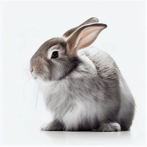 Beautiful Rabbit On White Background Stock Illustration Illustration
