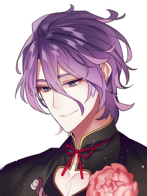 Purple Haired Anime Characters Boy Demon