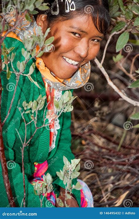 Portrait Of A Tarahumara Indian Woman In Copper Canyon Editorial