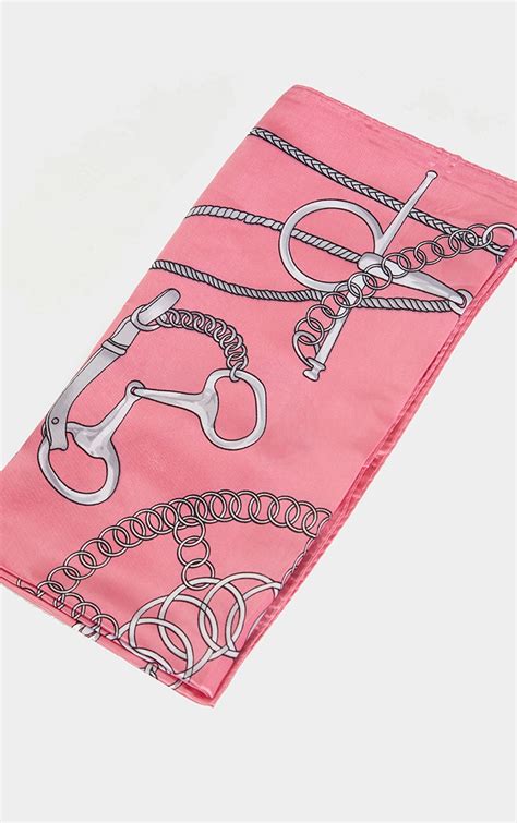 Baby Pink Printed Bandana Accessories Prettylittlething