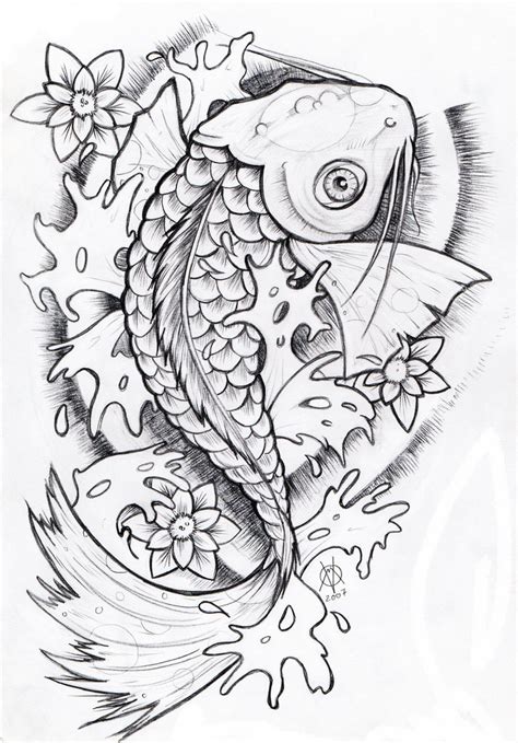 For boys and girls, kids and adults, teenagers and toddlers, preschoolers and older kids at school. Japanese Koi Colouring Sheet Art