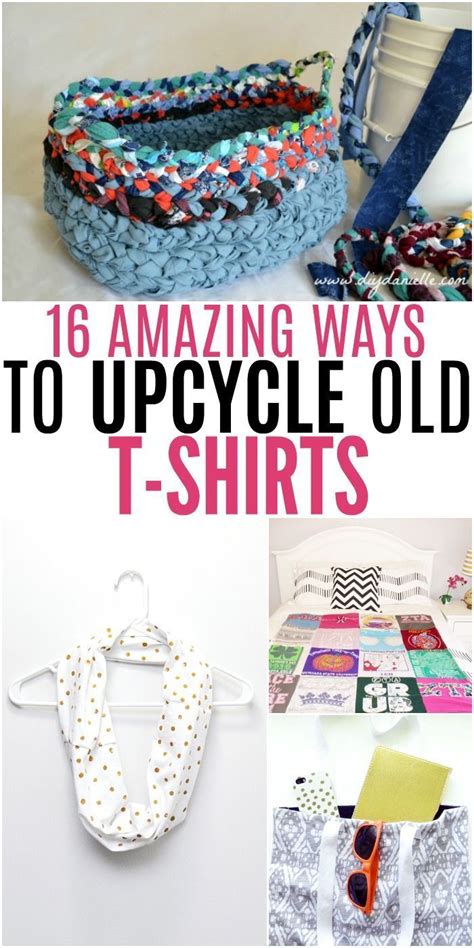 16 Amazing Ways To Upcycle Old T Shirts Diy Old Tshirts Old T Shirts