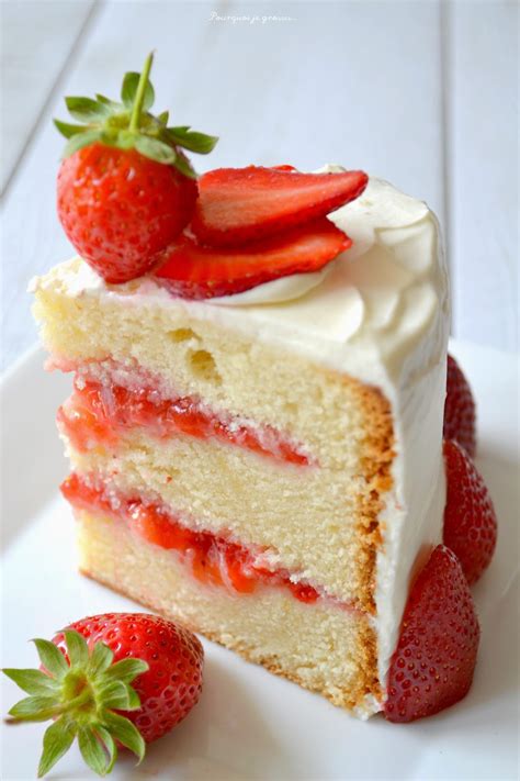 Layer cake fraises citron