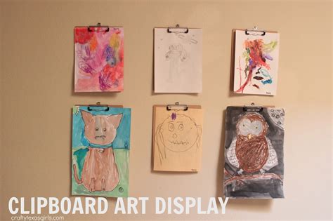 Crafty Texas Girls Clipboard For Art Display