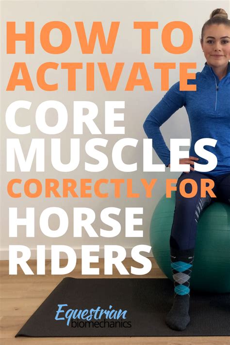 How To Activate Core Muscles Correctly For Horse Riders Equestrian