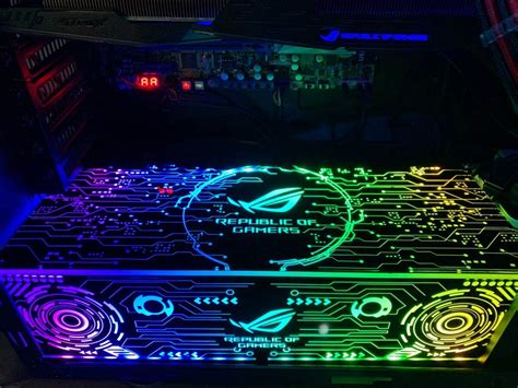 Buy Yosy Mod Customized Luxury Argb Pc Case Panel Psu Shroud Led