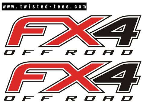 Fx4 Off Road Bed Decal Set 2012 2016 Ford 3m 5 1