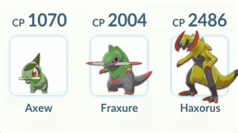 Haxorus Evolution Line Only Challenge Pokemon Go YouTube