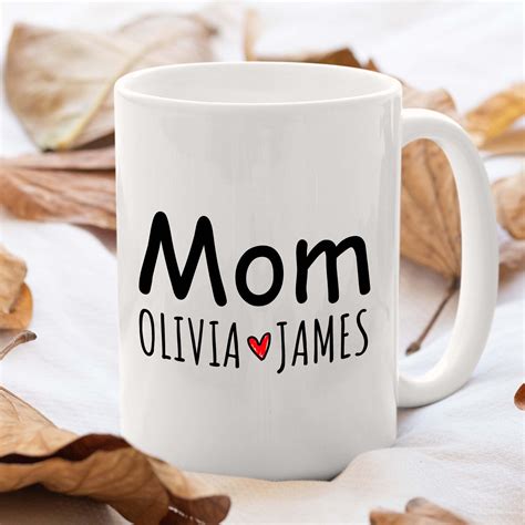 Custom Mom Mug Personalized Mom T Mothers Day T For Etsy