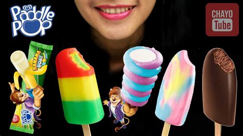 Asmr Es Krim Walls Paddle Pop Warna Warni Banana Boat Trico Twister Rainbow And Choco Magma