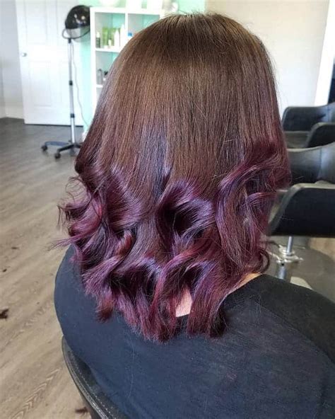 Colored Hair Tips Brown Hair