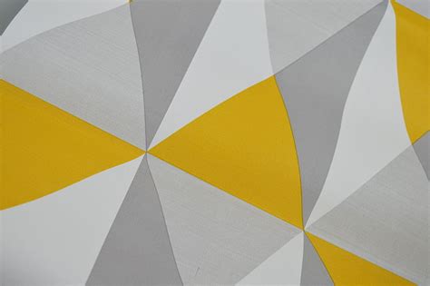 Fine Decor Fd41991 Uk Apex Geo Sidewall Yellow Grey Vintage Triangle
