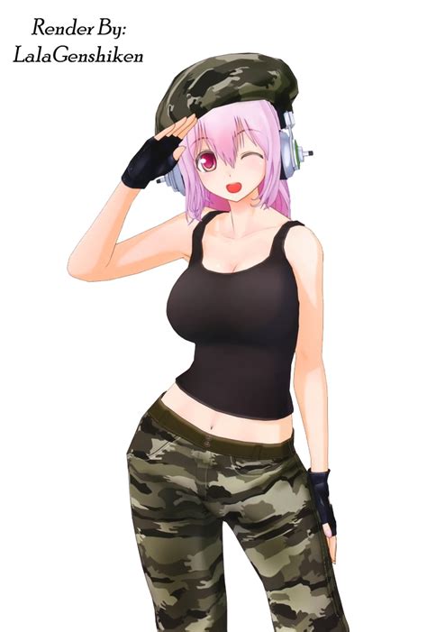 Anime Girl Military Render By Lalagenshiken On Deviantart