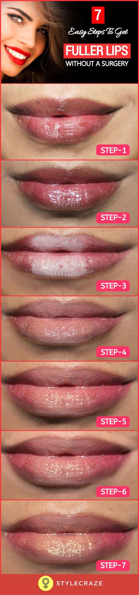 15 Best Lip Makeup Tutorials That You Should Try Out Lips Fuller Lip