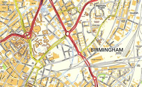 Birmingham Street Map I Love Maps