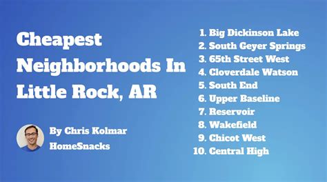 10 Cheapest Little Rock Ar Neighborhoods To Live In 2024 Homesnacks