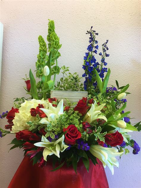 Bed Of Flowers Urn Arrangement by Forever Flowers in Centennial, CO | Forever Flowers