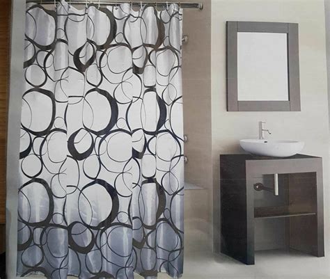 Luxury Modern Bathroom Shower Curtain Liner Extra Long Hook Waterproof 180x180cm Ebay