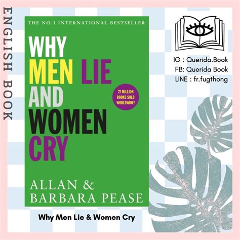 Querida หนังสือภาษาอังกฤษ Why Men Lie And Women Cry By Allan Pease And Barbara Pease Shopee
