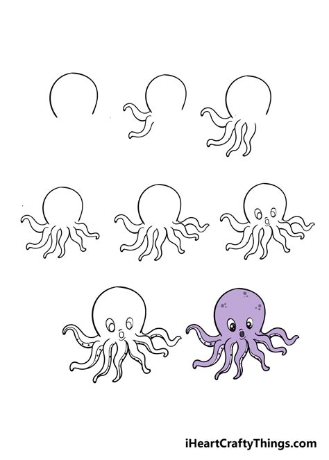 How To Draw A Octopus How To Draw A Octopus Step By Step Easy Atkins